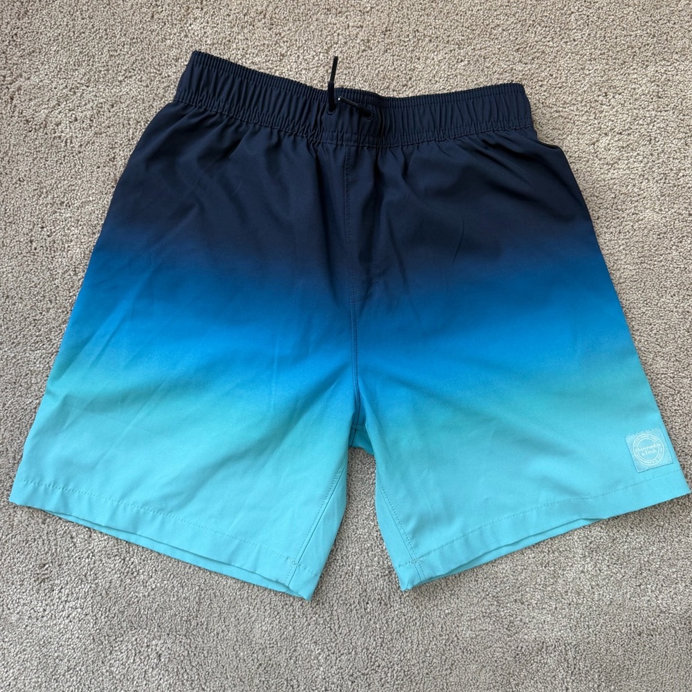 Abercrombie Kids Navy Ombré Swim Shorts